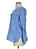 Talbots 100% Linen Blue 3/4 Sleeve Button-Down Shirt Size XS - photo 5