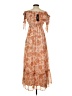 Lulus 100% Polyester Paisley Orange Casual Dress Size XS - photo 2