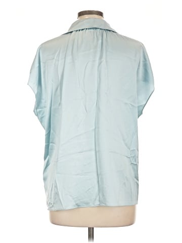 Vince. Short Sleeve Silk Top (view 2)