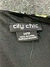 City Chic 100% Polyester Black Short Sleeve Blouse Size 18 Plus (M) - photo 7