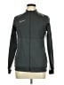Nike 100% Polyester Gray Track Jacket Size M - photo 1