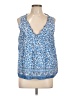 Vineyard Vines Blue Sleeveless Blouse Size L - photo 1