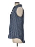 Zac & Rachel 100% Polyester Blue Sleeveless Blouse Size L - photo 5