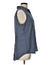 Zac & Rachel 100% Polyester Blue Sleeveless Blouse Size L - photo 4