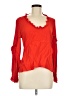 Alexis 100% Viscose Red Long Sleeve Blouse Size M - photo 1