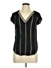 Ella Moss 100% Rayon Black Short Sleeve Blouse Size M - photo 1