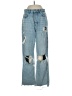 Zara Graphic Blue Jeans Size 4 - photo 1