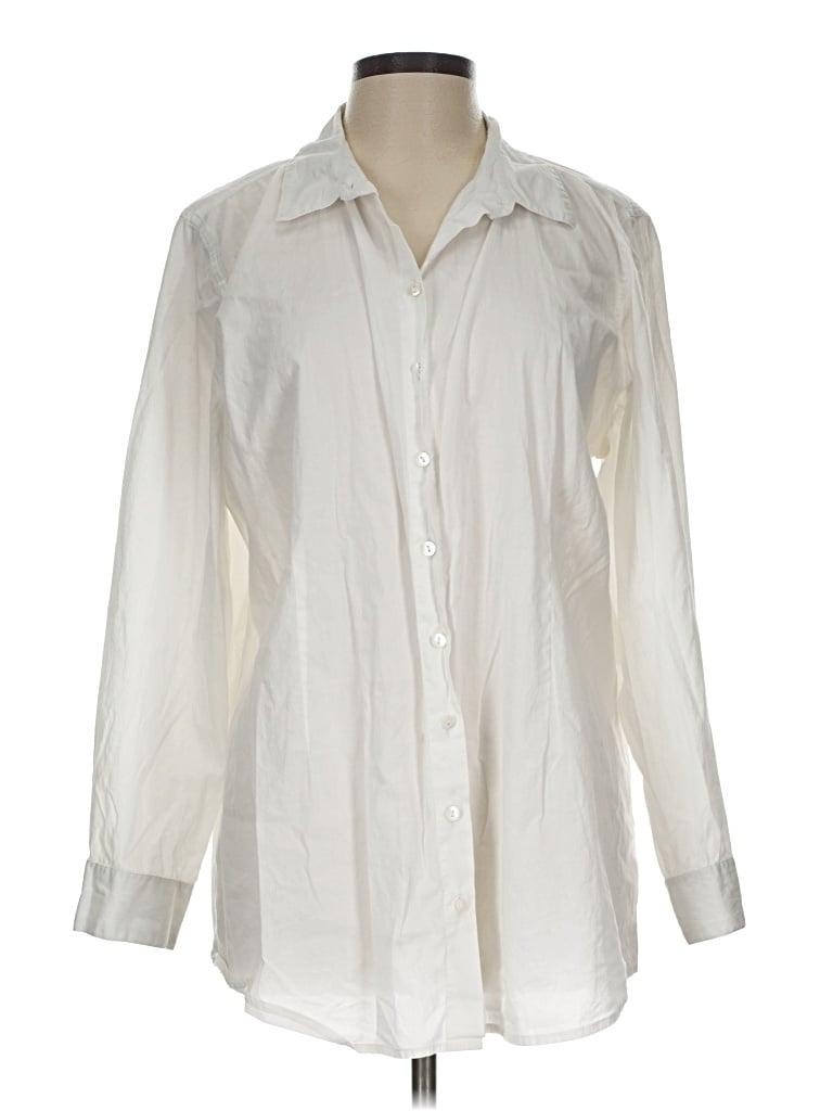 Pre-owned Jjill Casual Dress In Ivory