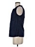 Helmut Lang 100% Cotton Blue Sleeveless Button-Down Shirt Size P (petite) - photo 5