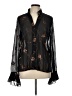 Simon Chang Black Long Sleeve Blouse Size 12 - photo 1