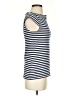 Aqua Stripes Blue Short Sleeve T-Shirt Size S - photo 4