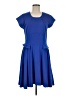 Evolution by Cyrus Solid Blue Casual Dress Size M - photo 1