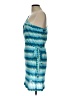 Trina Turk 100% Polyester Chevron-herringbone Blue Cocktail Dress Size L - photo 5