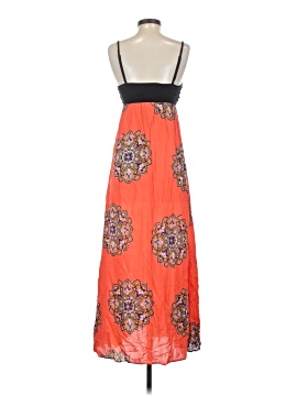 lilka maxi dress Anthropologie Lilka Silk Navy/Green Paisley Midi Dress Size S