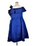 Alex Evenings 100% Polyester Blue Cocktail Dress Size 18 - photo 2