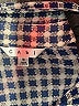 CAbi Houndstooth Blue Long Sleeve Blouse Size S - photo 7