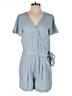 Ann Taylor LOFT 100% Lyocell Solid Blue Romper Size 8 - photo 1
