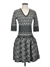 ETRO 100% Wool Houndstooth Gray Casual Dress Size EU (IT) 38 / US 2 - photo 1