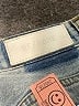 RE/DONE 100% Cotton Hearts Blue Jeans Size 28 waist - photo 4