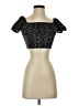 Shein Black Short Sleeve Top Size 2 - photo 1
