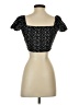 Shein Black Short Sleeve Top Size 2 - photo 2