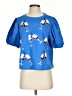 Peach Love Graphic Blue Sweatshirt Size S - photo 1