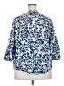 212 Collection Animal Print Blue 3/4 Sleeve Blouse Size 2X - photo 2