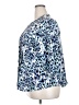 212 Collection Animal Print Blue 3/4 Sleeve Blouse Size 2X - photo 5