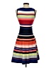 Milly Stripes Orange Casual Dress Size S - photo 2