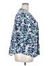 212 Collection Animal Print Blue 3/4 Sleeve Blouse Size 2X - photo 4