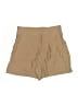 Zara Basic Solid Tan Khaki Shorts Size S - photo 2