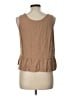 Unbranded Tan Brown Sleeveless Blouse Size L - photo 2