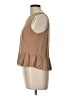 Unbranded Tan Brown Sleeveless Blouse Size L - photo 5