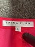 Trina Turk 100% Polyester Pink Short Sleeve Blouse Size L - photo 7