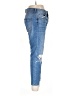 Express Jeans Solid Blue Jeans Size 10 - photo 4