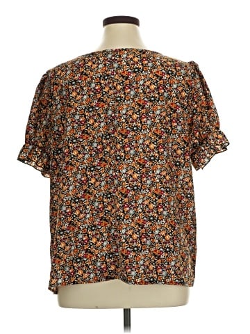 Shein Curve Short Sleeve Blouse (view 2)