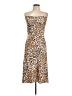 Woolworths Animal Print Brown Cocktail Dress Size 12 - photo 1