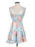 Love Tree Tropical Blue Cocktail Dress Size S - photo 2
