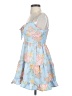 Love Tree Tropical Blue Cocktail Dress Size S - photo 5