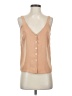 Code x Mode 100% Polyester Tan Sleeveless Blouse Size S - photo 1