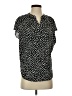 Amour Vert 100% Viscose Polka Dots Black Short Sleeve Blouse Size XS - photo 1
