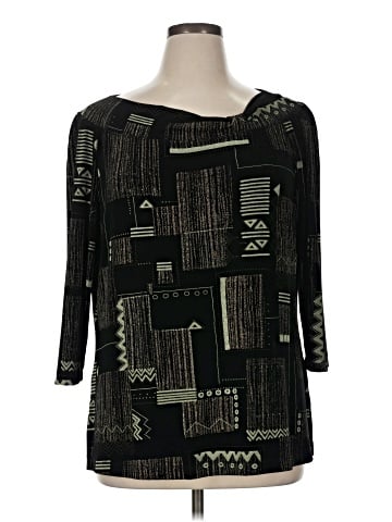Vikki Vi 3/4 Sleeve Top (view 1)