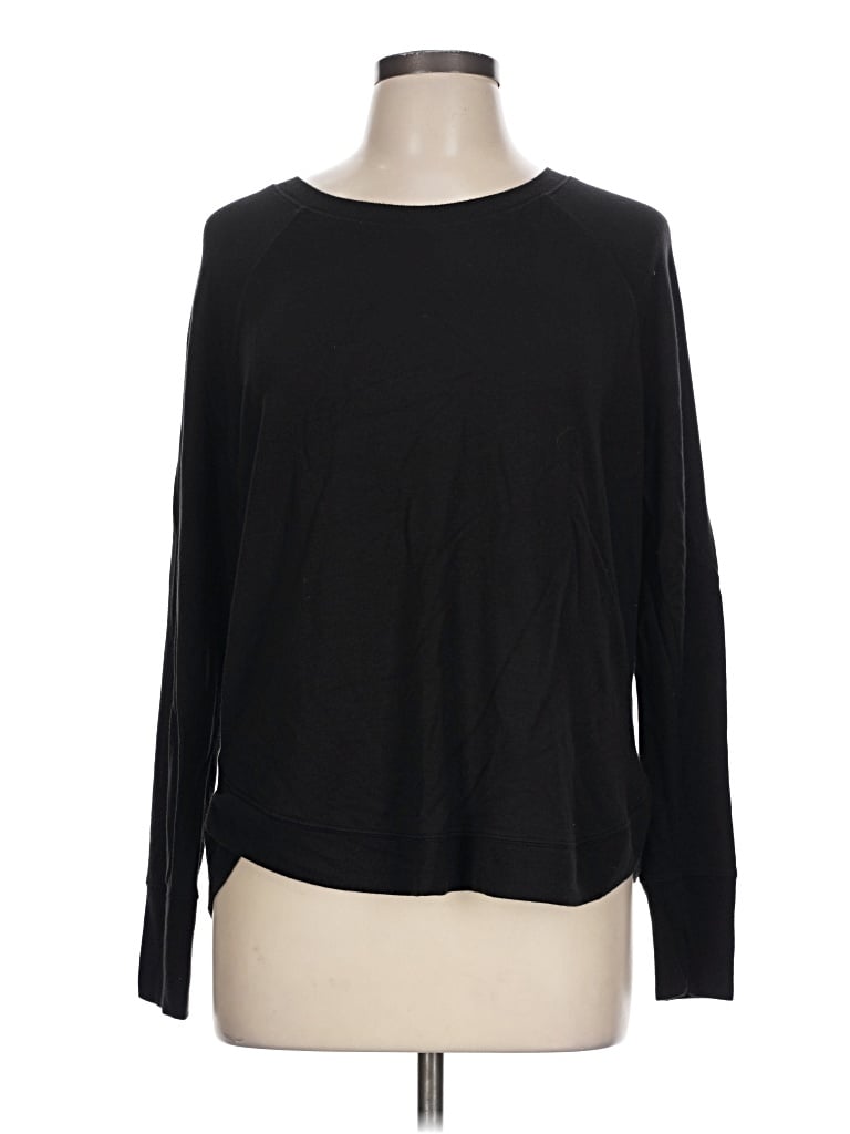 Pre-owned Athleta Long Sleeve T-shirt In Black