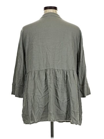 Dex 3/4 Sleeve Button-Down Shirt (view 2)