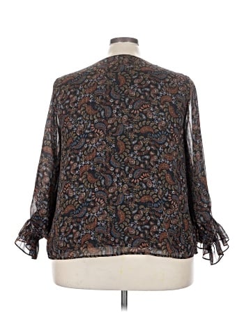 Halogen 3/4 Sleeve Blouse (view 2)
