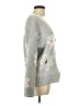 Unbranded Floral Silver Cardigan Size L - photo 4