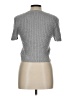 Pink Rose Gray Short Sleeve Turtleneck Size L - photo 2