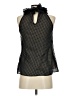 Milly 100% Silk Black Sleeveless Silk Top Size 2 - photo 2