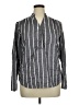 Unbranded Stripes Gray Long Sleeve Button-Down Shirt Size XL - photo 1