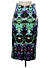 Milly Print Teal Formal Skirt Size 4 - photo 2